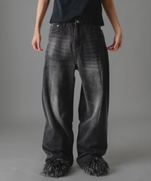 there is nothing（ゼアイズナッシング）の「ヴィンテージウォッシュワイドストレートデニムパンツ（デニムパンツ）」