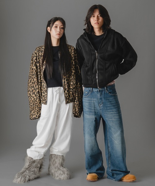 there is nothing(ゼアイズナッシング)の「ヴィンテージウォッシュワイドストレートデニムパンツ(デニムパンツ・メンズ・ブラック系/ブルー系/ネイビー系・MEDIUM/LARGE/X-LARGE)」の16枚目の写真