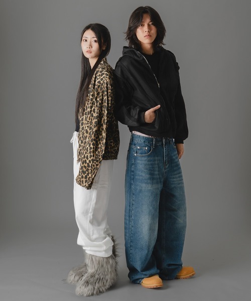 there is nothing(ゼアイズナッシング)の「ヴィンテージウォッシュワイドストレートデニムパンツ(デニムパンツ・メンズ・ブラック系/ブルー系/ネイビー系・MEDIUM/LARGE/X-LARGE)」の17枚目の写真