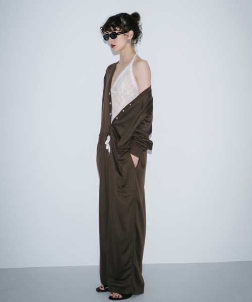 Baserange スウェット ジャンプスーツ オールインワン グレー