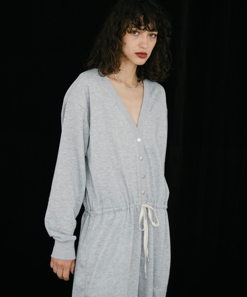 Baserange スウェット ジャンプスーツ オールインワン グレー Baserange スウェット ジャンプスーツ オールインワン グレー