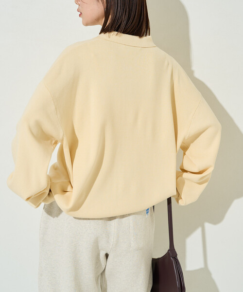 FREAK'S STORE(フリークスストア)の「限定展開 スキッパー ポロ ニット カーディガン(カーディガン/ボレロ・レディース・ブラック/レッド/ナチュラル/イエロー/ネイビー/ベージュ/レモンイエロー/ブルーグリーン/ライトグレー・フリ-)」の18枚目の写真