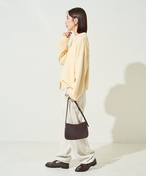 FREAK'S STORE(フリークスストア)の「限定展開 スキッパー ポロ ニット カーディガン(カーディガン/ボレロ・レディース・ブラック/レッド/ナチュラル/イエロー/ネイビー/ベージュ/レモンイエロー/ブルーグリーン/ライトグレー・フリ-)」の20枚目の写真