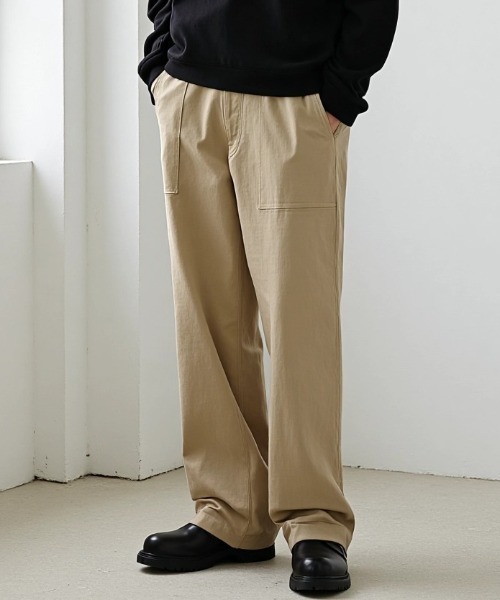 Twill Baker Pants/バギーシルエット ツイル ベイカーパンツ