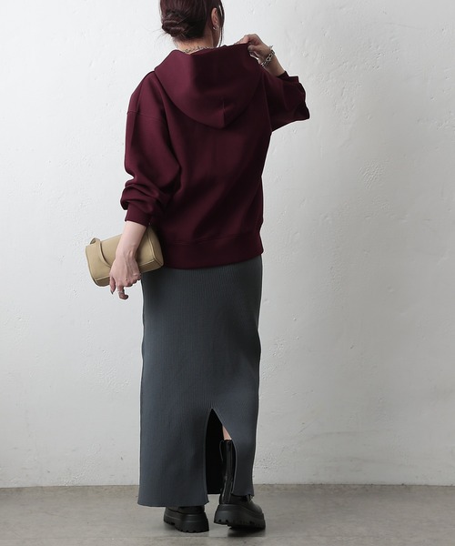 COLONY 2139（コロニートゥーワンスリーナイン）の「ダンボールエンボスロゴパーカー（パーカー・レディース・バーガンディー/チャコールグレー/ブラック・FREE）」の20枚目の写真