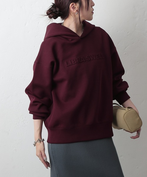 COLONY 2139（コロニートゥーワンスリーナイン）の「ダンボールエンボスロゴパーカー（パーカー・レディース・バーガンディー/チャコールグレー/ブラック・FREE）」の13枚目の写真