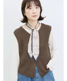 バンダナ付きニットベスト
