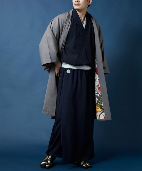 カヤ（カヤ）の「【カヤ】倭の晴れ着 メンズ帯付きラップ風パンツ（その他パンツ・メンズ・スミクロ/ネイビー/ブラウン・FREE）」の16枚目の写真