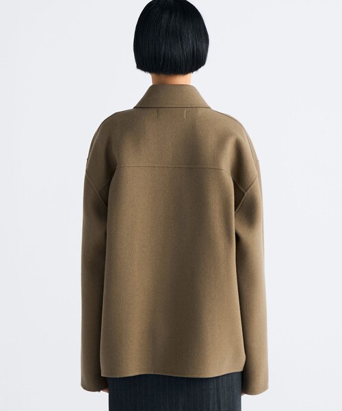 EDITION（エディション）の「ウールカシミヤ ダブルフェイス ジップブルゾン（その他アウター・レディース・チャコールグレー/キャメル・36/34）」の6枚目の写真