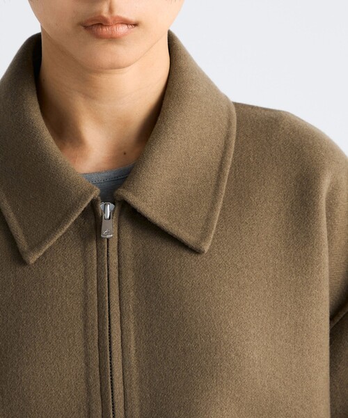 EDITION（エディション）の「ウールカシミヤ ダブルフェイス ジップブルゾン（その他アウター・レディース・チャコールグレー/キャメル・36/34）」の8枚目の写真
