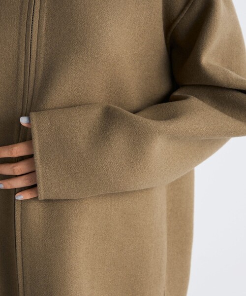 EDITION（エディション）の「ウールカシミヤ ダブルフェイス ジップブルゾン（その他アウター・レディース・チャコールグレー/キャメル・36/34）」の9枚目の写真