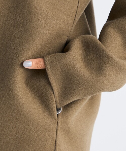 EDITION（エディション）の「ウールカシミヤ ダブルフェイス ジップブルゾン（その他アウター・レディース・チャコールグレー/キャメル・36/34）」の10枚目の写真