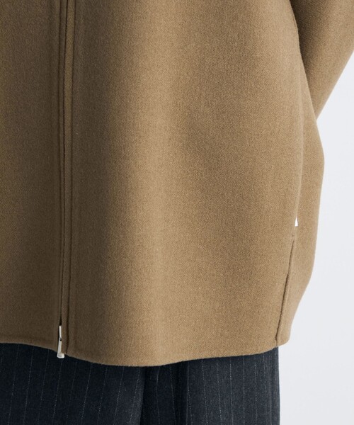 EDITION（エディション）の「ウールカシミヤ ダブルフェイス ジップブルゾン（その他アウター・レディース・チャコールグレー/キャメル・36/34）」の11枚目の写真