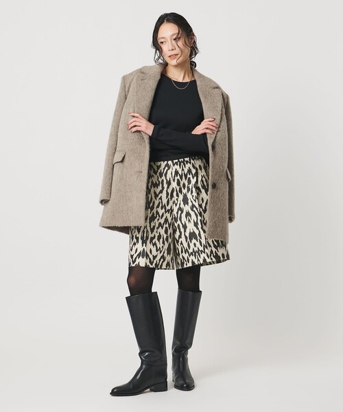 UNITED ARROWS（ユナイテッドアローズ）の「レオパード ジャガード ショート パンツ（その他パンツ・レディース・ベージュ・38/36）」の4枚目の写真