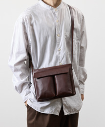 SLOW スロウ / cb -helmet shoulder bag- クロムステアレザーショルダーバッグ 牛革ヘルメットバッグ / 858S72R
