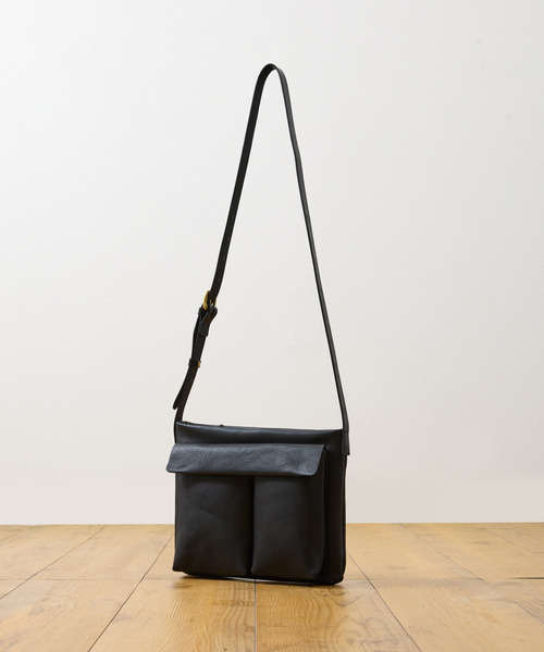 SLOW スロウ / cb -helmet shoulder bag- クロムステアレザー