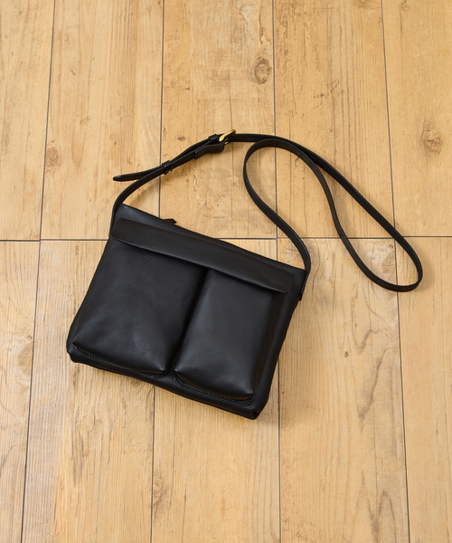 SLOW(スロウ)の「SLOW スロウ / cb -helmet shoulder bag- クロムステアレザーショルダーバッグ 牛革ヘルメットバッグ / 858S72R(ショルダーバッグ・メンズ・ブラック/チョコ/キャメル・FREE)」の20枚目の写真