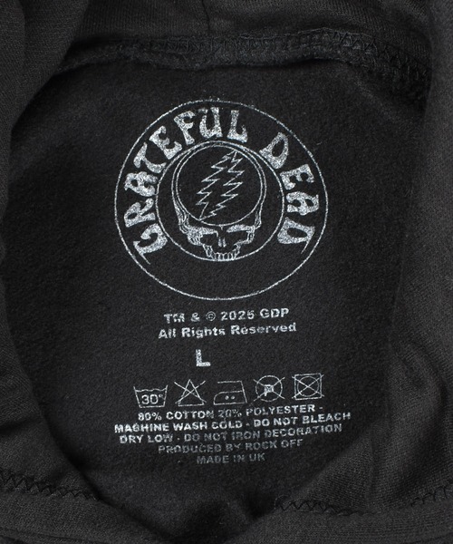 ROCK-OFF(ロックオフ)の「【ROCK-OFF】【AW】GRATEFUL DEAD STEALIE 60 HOODIE(パーカー・メンズ・ブラック・MEDIUM/LARGE/X-LARGE)」の6枚目の写真