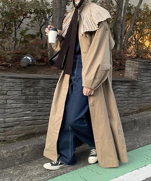 ✨美品✨【perna】トレンチコート　ベージュ　ペルナ　スプリングコート　L セール/ブランド古着】PERNA｜ペルナのトレンチコート（ベージュ系