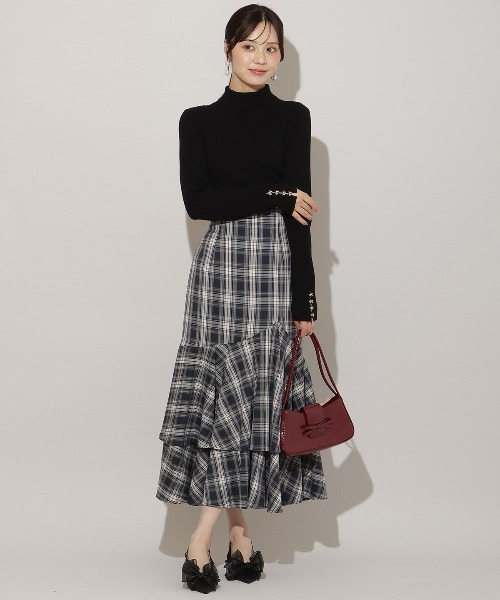 WILLSELECTION(ウィルセレクション)の「ボリュームヘムティアードスカート(スカート・レディース・レッド系その他/ボルドー/チャコールグレー/グレー系その他・FREE)」の3枚目の写真