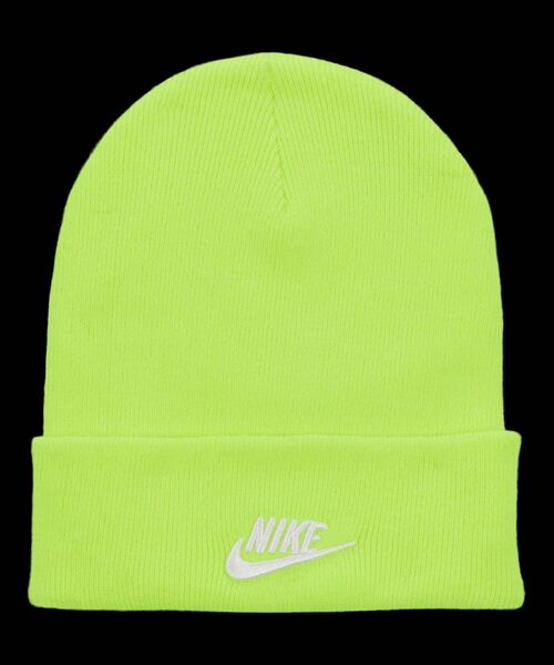 NIKE（ナイキ）の「ナイキ ピーク フューチュラ ビーニー / Nike Peak Futura Beanie HF0186-702 Volt（ニットキャップ/ビーニー・メンズ・イエロー・ONE SIZE）」の4枚目の写真