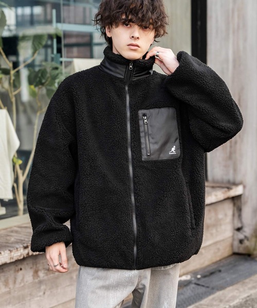 セール】KANGOL カンゴール 別注コラボロゴ刺繍シープボアフリース