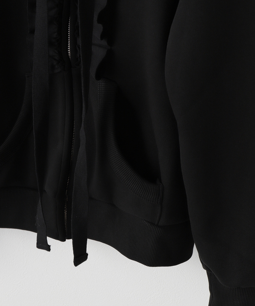 Geek Office / ギークオフィス】NACHE / ナチェ RUFFLE HOODIE ZIP-UP