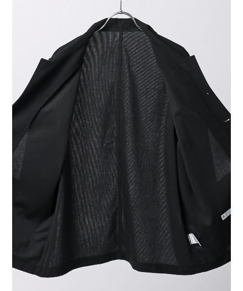 SUIT SQUARE(スーツスクエア)の「カバーオールシャツ ストレッチ 防シワ 吸水速乾 コーデュロイ 無地(カバーオール・メンズ・ホワイト/ブラック・LL/L/M/S)」の8枚目の写真