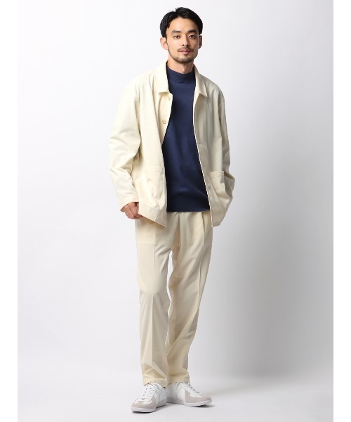 SUIT SQUARE(スーツスクエア)の「カバーオールシャツ ストレッチ 防シワ 吸水速乾 コーデュロイ 無地(カバーオール・メンズ・ホワイト/ブラック・LL/L/M/S)」の12枚目の写真