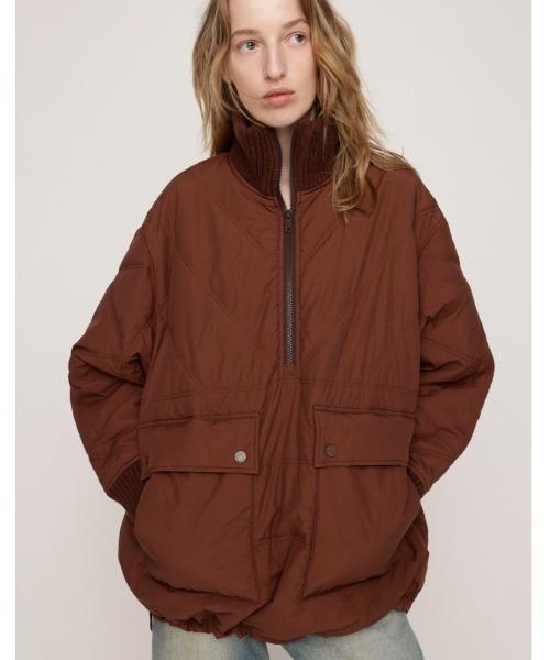 セール】QUILTING STAND NYLON PULLOVER キルティング スタンド