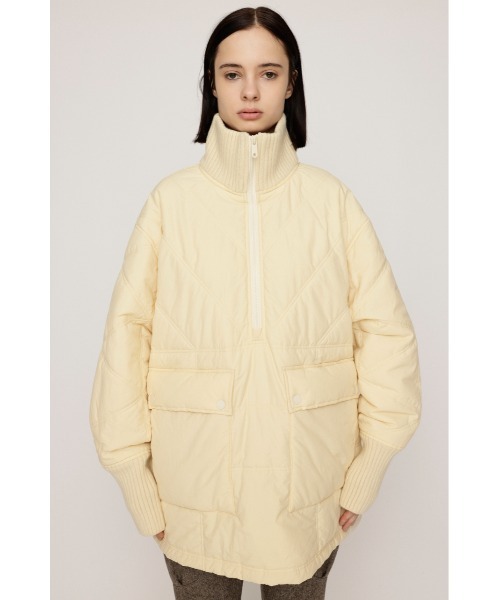 SLY(スライ)の「QUILTING STAND NYLON PULLOVER キルティング スタンド ナイロンプルオーバー 秋服 冬服(ブルゾン・レディース・ブラック/ブラウン/アイボリー・FREE)」の6枚目の写真
