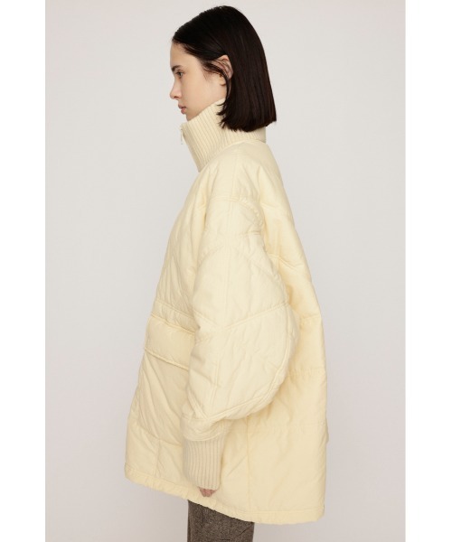 SLY(スライ)の「QUILTING STAND NYLON PULLOVER キルティング スタンド ナイロンプルオーバー 秋服 冬服(ブルゾン・レディース・ブラック/ブラウン/アイボリー・FREE)」の7枚目の写真
