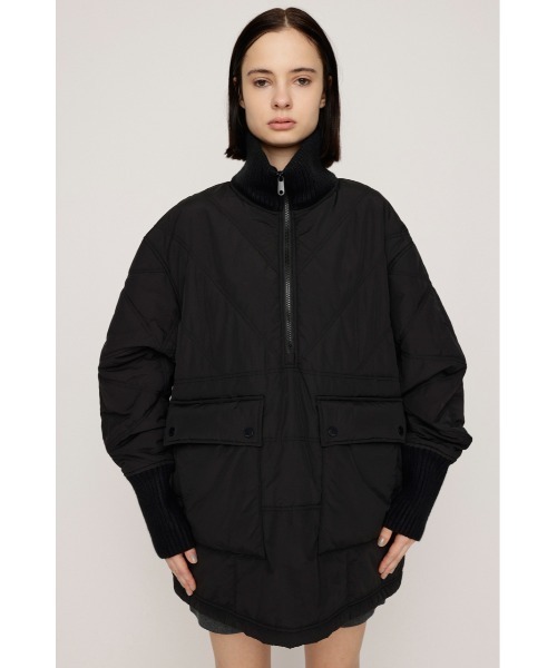 SLY(スライ)の「QUILTING STAND NYLON PULLOVER キルティング スタンド ナイロンプルオーバー 秋服 冬服(ブルゾン・レディース・ブラック/ブラウン/アイボリー・FREE)」の16枚目の写真