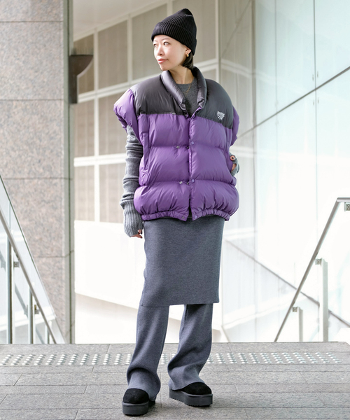 StandAlone/スタンド アローン】HALF SLEEVE PUFFER Jacket（ダウン
