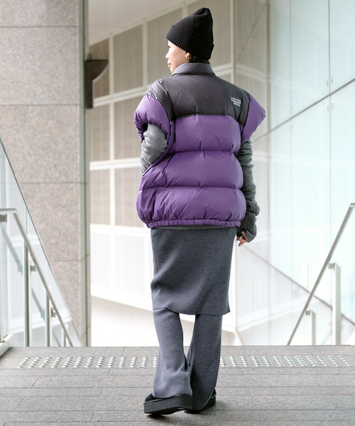 StandAlone/スタンド アローン】HALF SLEEVE PUFFER Jacket（ダウン