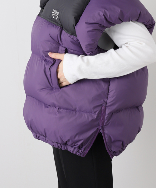 StandAlone/スタンド アローン】HALF SLEEVE PUFFER Jacket（ダウン