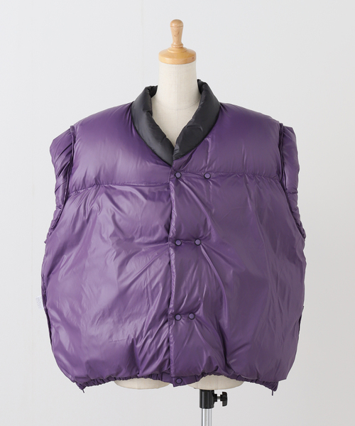 セール】【StandAlone/スタンド アローン】HALF SLEEVE PUFFER Jacket
