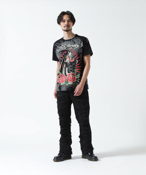 Ed Hardy(エドハーディー)の「Ed Hardy/エド ハーディー/EDMG SS TEE_LEO(Tシャツ/カットソー・メンズ・ブラック・L/M/XL)」の8枚目の写真