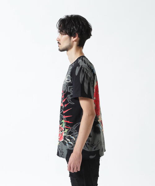 Ed Hardy(エドハーディー)の「Ed Hardy/エド ハーディー/EDMG SS TEE_LEO(Tシャツ/カットソー・メンズ・ブラック・L/M/XL)」の10枚目の写真