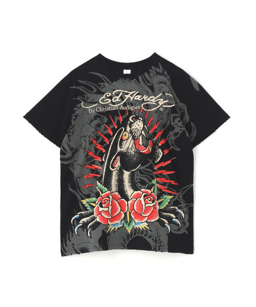 Ed Hardy(エドハーディー)の「Ed Hardy/エド ハーディー/EDMG SS TEE_LEO(Tシャツ/カットソー・メンズ・ブラック・L/M/XL)」の4枚目の写真