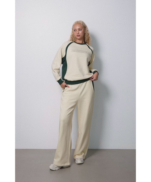ALEXIA STAM（アリシアスタン）の「Wellness Contrast Sweat Pants /ウェルネス コントラストスウェットパンツ（スウェットパンツ・レディース・アイボリー/グレー・S/M）」の2枚目の写真