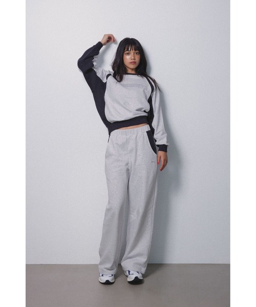 ALEXIA STAM（アリシアスタン）の「Wellness Contrast Sweat Pants /ウェルネス コントラストスウェットパンツ（スウェットパンツ・レディース・アイボリー/グレー・S/M）」の8枚目の写真