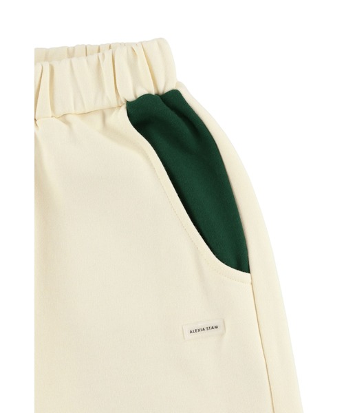 ALEXIA STAM（アリシアスタン）の「Wellness Contrast Sweat Pants /ウェルネス コントラストスウェットパンツ（スウェットパンツ・レディース・アイボリー/グレー・S/M）」の15枚目の写真