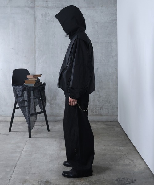 Confirm（コンファーム）の「AW Y2K ナイロンジャケット メンズ レディース ユニセックス 【Confirm】（ナイロンジャケット・メンズ・ブラック・M/L）」の13枚目の写真