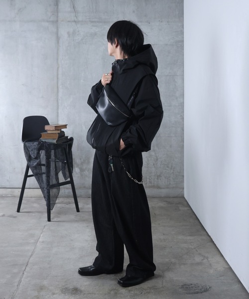 Confirm（コンファーム）の「AW Y2K ナイロンジャケット メンズ レディース ユニセックス 【Confirm】（ナイロンジャケット・メンズ・ブラック・M/L）」の21枚目の写真