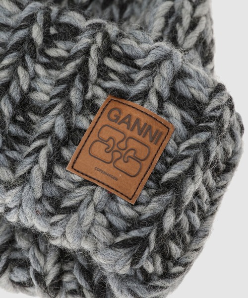 ■ GANNI ロゴワッペン ビーニー ニットキャップ ■ 楽天市場】ガニー GANNI 帽子 レディース ニットキャップ ニット帽