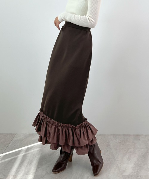 セール】ティアードフリルヘムスカート（スカート）｜Futier land