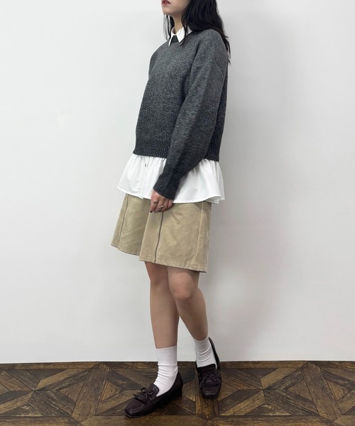NICOLE CLUB(ニコル クラブ)の「グラデーションラメニット(ニット/セーター・レディース・ベージュ/チャコール/グレー・FREE)」の11枚目の写真
