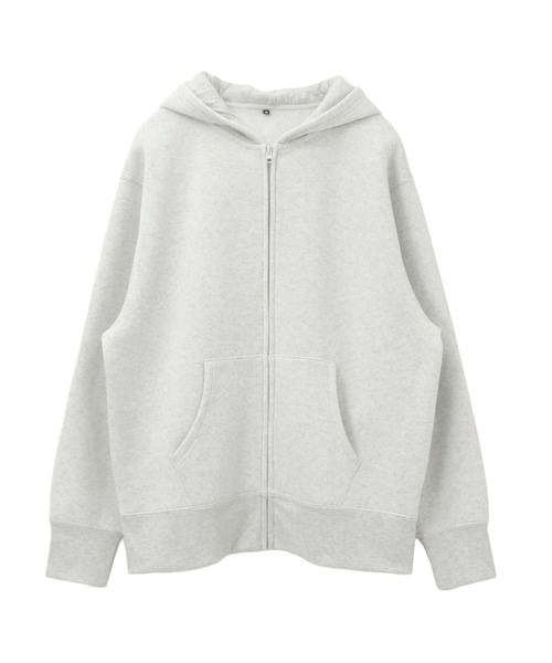 itto...(イット)の「HEAVY WEIGHT SWEAT 裏起毛BIGジップアップパーカー(パーカー・レディース・ブラック/杢グレー/オートミール・M)」の9枚目の写真