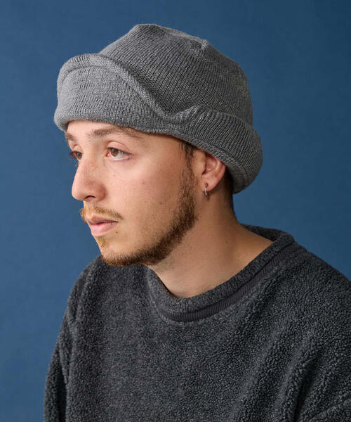 GARDEN TOKYO（ガーデントウキョウ）の「CPH/シーピーエイチ/CUFF KNIT CAP AVIATOR（キャップ・メンズ・ブラック/グレー・F）」の22枚目の写真
